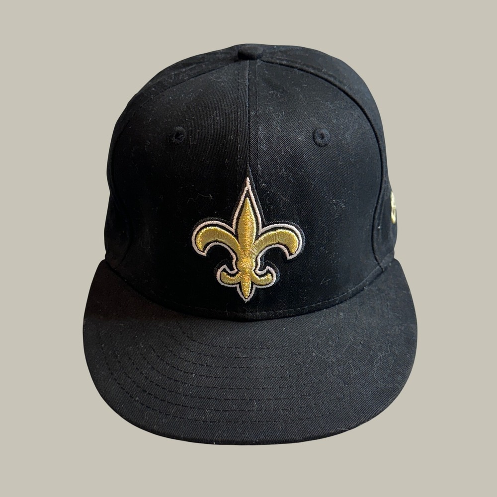 New Orleans Saints New Era Hat Mens OSFM 9FIFTY Black NFL Football Snapback